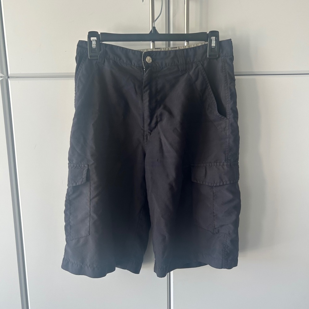 Quiksilver Mens‎ Cargo Shorts Black Utility Skate Surf Pockets Size 34